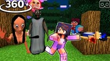 Aphmau Saving Friends From MOMO ! - Minecraft 360°