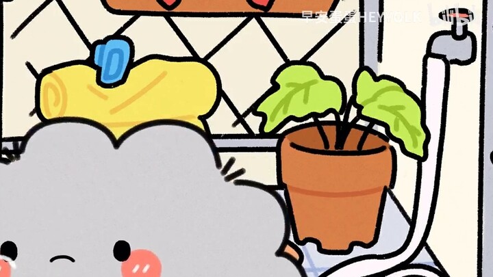 I found the reason why it always rains when I dry my quilts~ [Good morning, Dandan]