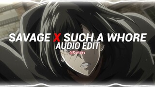 savage x such a whore - megan thee stallion x jvla [edit audio]