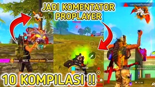 10 KOMPILASI JADI KOMENTATOR PROPLAYER JUMPSHOT || FREEFIRE INDONESIA 🇮🇩