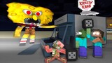 Monster School : HORROR CURSE SPONGEBOB & KRUSTY KRAB CHALLENGE - Minecraft Animation