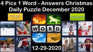 4 Pics 1 Word - Christmas - 29 December 2020 - Daily Puzzle + Daily Bonus Puzzle -Answer-Walkthrough