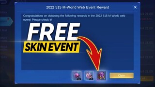 CLAIM NOW FREE SKIN FROM NEW WEB EVENT | MOBILE LEGENDS BANG BANG