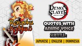 Rengoku Kyojuro Quotes with Anime Voice | Demon Slayer: Kimetsu no Yaiba – The Movie: Mugen Train