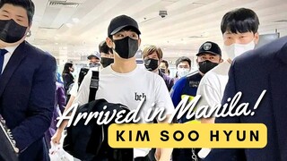 Kim Soo hyun finally arrived in Manila!