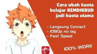 Cara ubah kuota belajar KEMDIKBUD telkomsel jadi kuota utama