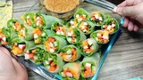 TRY THIS EASY SALAD RECIPE 💯// KANI SALAD ROLL