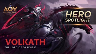 The Lord of Darkness - Volkath Hero Spotlight - Garena AOV (Arena of Valor)