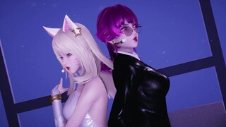 Ahri and Evelynn's dance practice - Trouble Maker