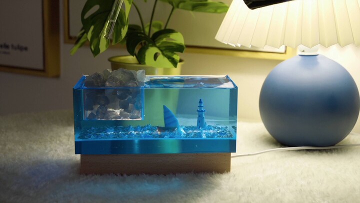 [Epoxy Lamp with Aroma Stones] The Fragrant Sea