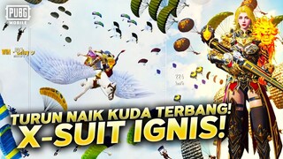 BISA TURUN NAIK KUDA! REVIEW X-SUIT IGNIS MAX LEVEL! - PUBG MOBILE