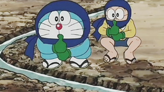 Nobita dan doraemon menjadi ninja