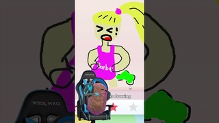 ROBLOX SPEED DRAW !! KALAH MAKAN SAMYANG LEVEL 1 MILIAR !! HAHA #shorts #short