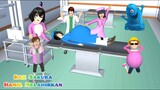 Kak Sakura Hamil Melahirkan Bayi 😱 | Monster Blue Menyerang Kota Sakura | Sakura School Simulator