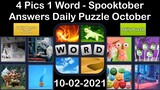4 Pics 1 Word - Spooktober - 02 October 2021 - Answer Daily Puzzle + Bonus Puzzle