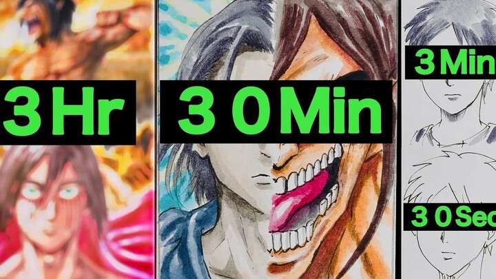 【Attack on Titan】Alan Yeager's giant painting process, that's how the devil came!