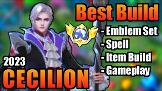 CECILION BEST BUILD 2023 | TOP 1 GLOBAL CECILION BUILD | CECILION - MOBILE LEGENDS | MLBB