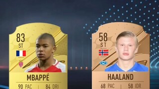 Mbappé vs Haaland Fifa Card Evolution