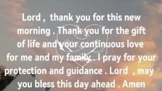 I pray