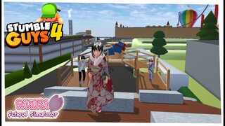 SAKURA STUMBLE GUYS Pt.4 - Taiga vs Emak Emak - SAKURA SCHOOL SIMULATOR INDONESIA