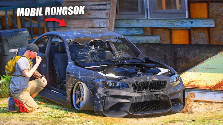 RESTORASI BANGKAI MOBIL BMW M2 LANGKA TERBENGKALAI BERTAHUN TAHUN DI GTA 5 ROLEPLAY