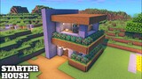 Minecraft: How to Build a Starter Stone House [Tutorial]