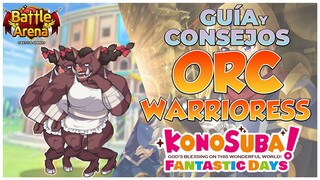 Konosuba Fantastic Days Global/ GUÍA Y CONSEJOS PARA EL NUEVO BOSS DEL BATTLE ARENA "ORC WARRIORESS"