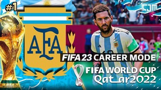 FIFA 23 Argentina Career Mode | World Cup 2022 | Piala Dunia Terakhir Lionel Messi #1