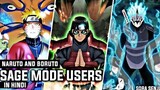 Sage Mode Users in Naruto and Boruto | Naruto/Boruto | Sora Senju