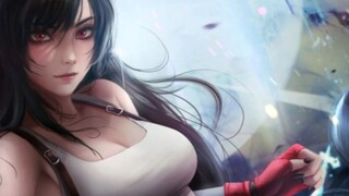 3D ของน้ำไหล Tifa ที่หุ้มด้วยเหล็ก พื้นที่ 3D ขาดไม่ได้ Tifa เหมือนกับที่ตะวันตกไม่สามารถไม่มีเยรูซา