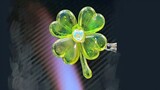 Four-leaf clover made of glass, accept this beauty