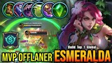 Insane Damage!! Esmeralda Offlaner with Support Emblem - Build Top 1 Global Esmeralda ~ MLBB
