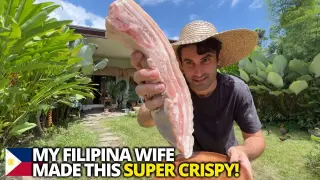MY ITALIAN HUSBAND'S REACTION TO MY LECHON KAWALI 🇵🇭 Life in the Philippines