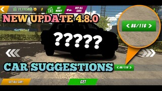 New Update 4.8.0 Car Suggestions in Car Parking Multiplayer @TASSIMOV