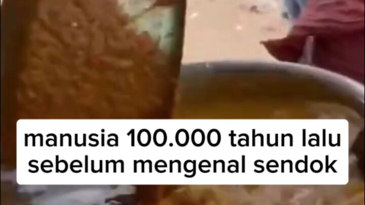 manusia sebelum sendok ditemukan