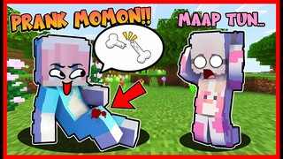 ATUN PRANK PURA2 JATUH DAN KAKINYA PATAH !! Feat @sapipurba  Minecraft