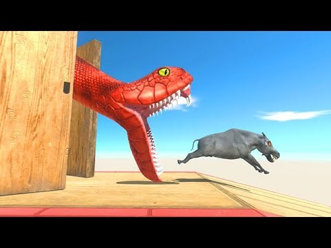 Downhill Run and Surprise Attack - Animal Revolt Battle Simulator