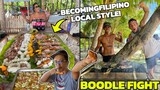BECOMINGFILIPINO BOODLE FIGHT - Philippines Beach Home Province Life! (Market Cooking)