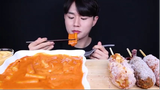 mukbang tokbokki và hotdog cực ngon #amthuc #monngon