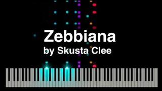 Zebbiana by Skusta Clee Synthesia piano tutorial