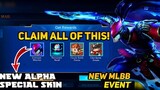 HOW TO GET ALPHA SPECIAL SKIN FOR FREE | NEW MLBB EVENT | WITH PERMANENT SPAWN EFFECT AND MORE