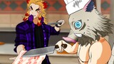 Cozinhando com Rengoku e Inosuke no Demon Slayer Vr!