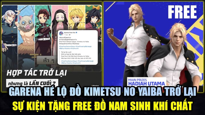 Garena Hé Lộ Hợp Tác Thanh Gươm Diệt Quỷ Trở Lại? - Sự Kiện Free Đồ Nam Sinh Khí Chất | Free Fire