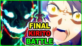 Final Kirito God Mode Vs Gabriel Death Angel | SAO Alicization War of Underworld Episode 20