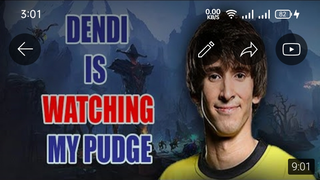 Dendi watching my pudge gameplay.