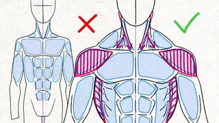 【Kawaiisensei】 Raksasa? Ajari Anda cara menggambar struktur otot manusia yang benar!