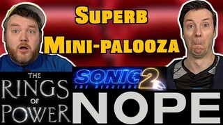 Sonic 2,Nope,  LotR The Rings of Power - Trailer Reaction -Mini Trailerpalooza