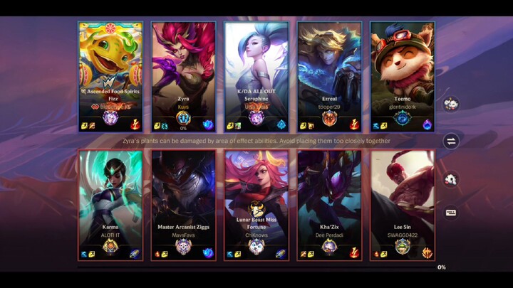 Wild rift Zyra "URF mode"