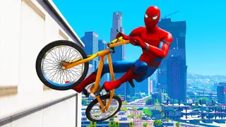 GTA 5 Spiderman Gameplay #5 - Spider-Man Funny Moments & Fails, Gameplay