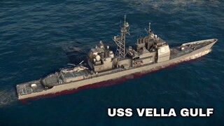 Modern Warships: 1 round gameplay USS VELLA GULF in action.